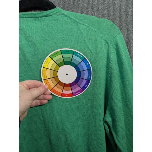 Alan Paine Sweater Mens EU 56 England V Neck Kelly Green Cotton Cashmere Prep - Picture 7 of 13